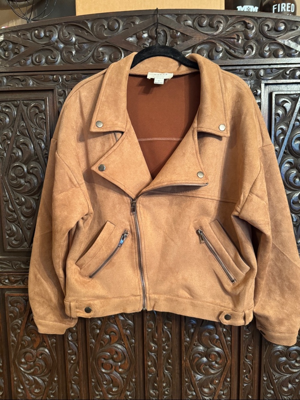 HYFVE Brown MicroSuede Jacket Small